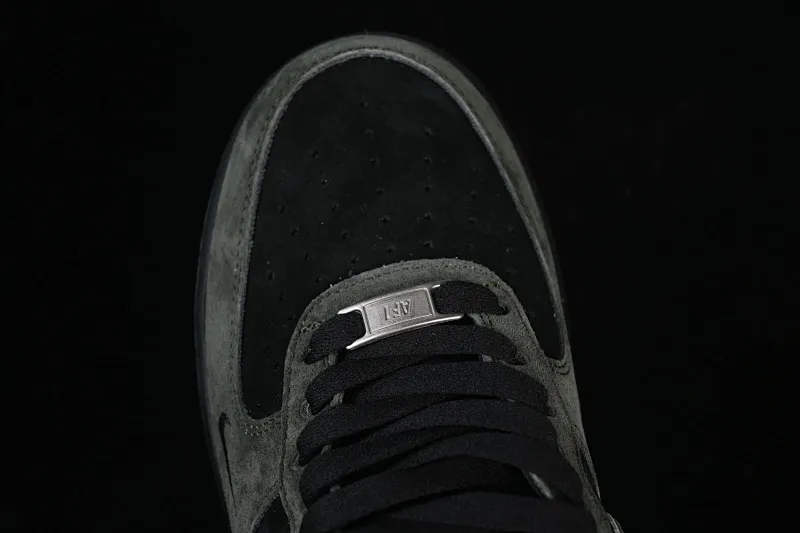 All Categories Nk Air Force 1 Air Force Series Nk Air Force 1 Low Air Force Low Nike Air Force 1'07 Low Army Green Black Autumn and Winter Suede Air Force One Low Casual Sneakers ZH0316-132